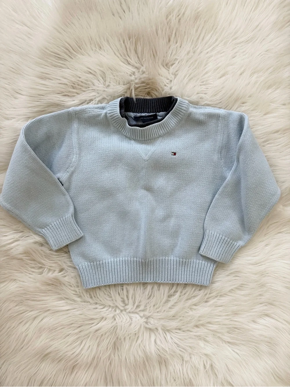 Tommy Hilfiger Pale Blue Crewneck Sweater